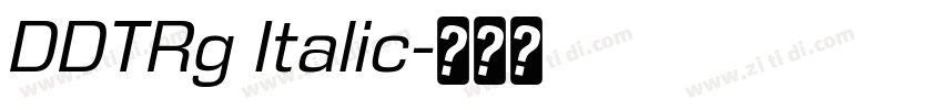 DDTRg Italic字体转换